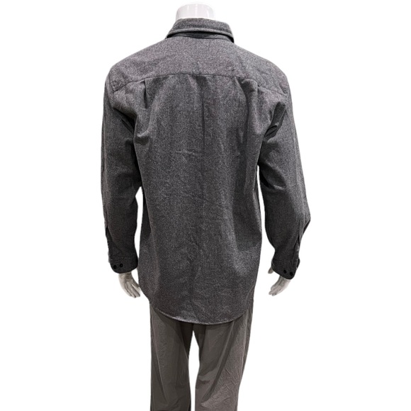 Pendleton Mens Grey Wool Button Shirt - Picture 3 of 4